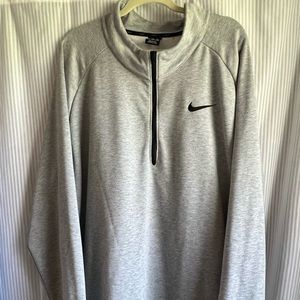4XLT NIKE 1/4 zip LongSleeve pullover-grey